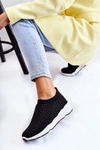 Damskie Wsuwane Buty Sportowe Z Cyrkoniami Czarne Calsey
