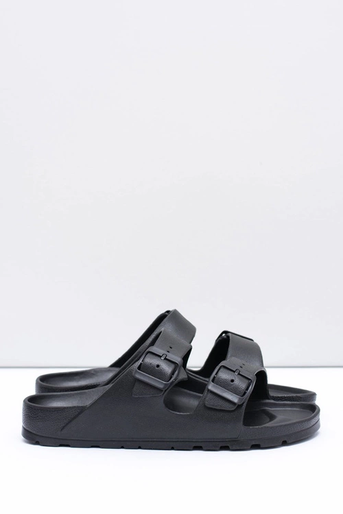 Męskie Czarne Ogrodowe Lekkie Klapki