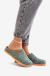 Obuwie Domowe Damskie Kapcie Inblu CS000039 Zielone
