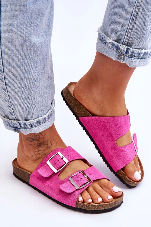 Damskie Klapki Wsuwane Fuksja Destino