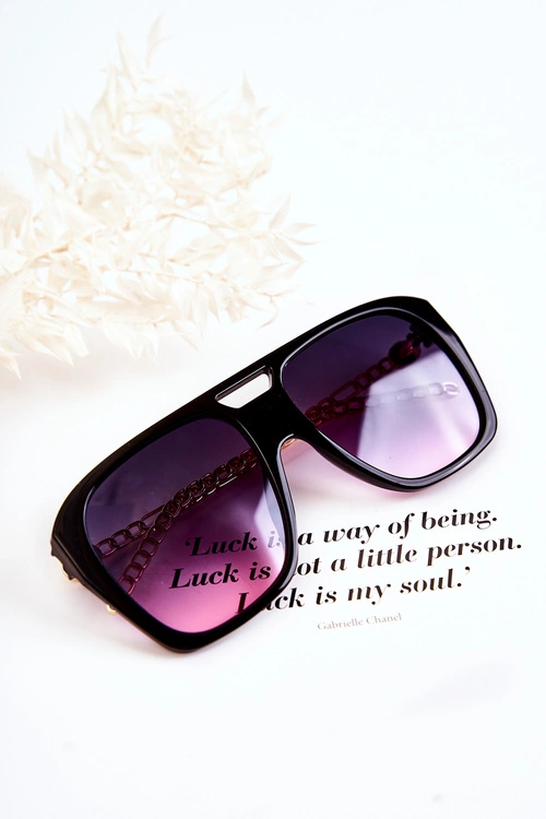 Damskie Okulary Przeciwsłoneczne Aviatory V120013 Czarno-Różowe