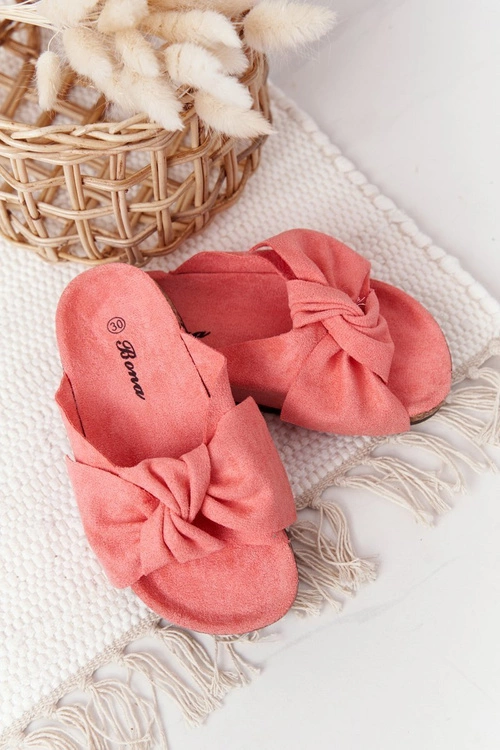 Dziecięce Klapki Na Korku Koralowe Little Wendy