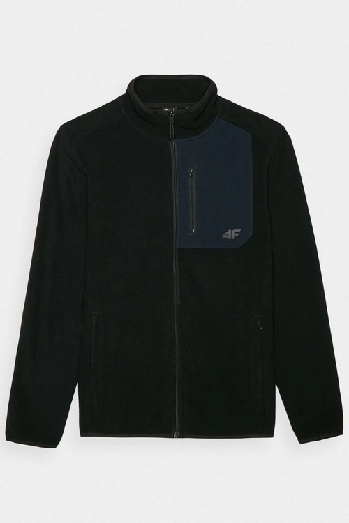 Polar Męski Ze Stójką Regular 4F 4FWAW24TFLEM250-20S Czarny