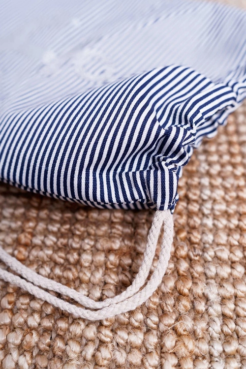 Damska Marynarska Torebka Granatowa Worek Plażowy