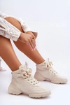Buty Sportowe Damskie Zamszowe Z Łańcuchem Beżowe Tymagio