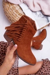 Botki Damskie Kowbojki Camel Agnes