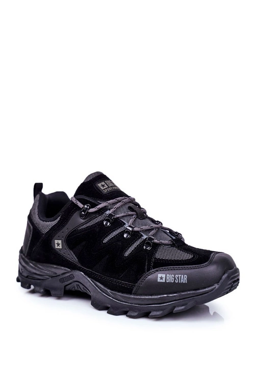 Trekkingowe Męskie Buty Big Star Outdoor Czarne GG174282