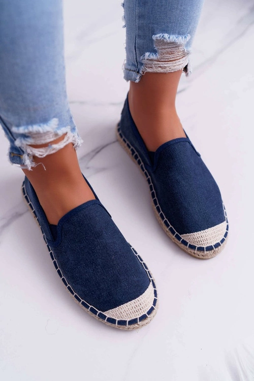 Espadryle Damskie Cross Jeans Granatowe DD2R4108