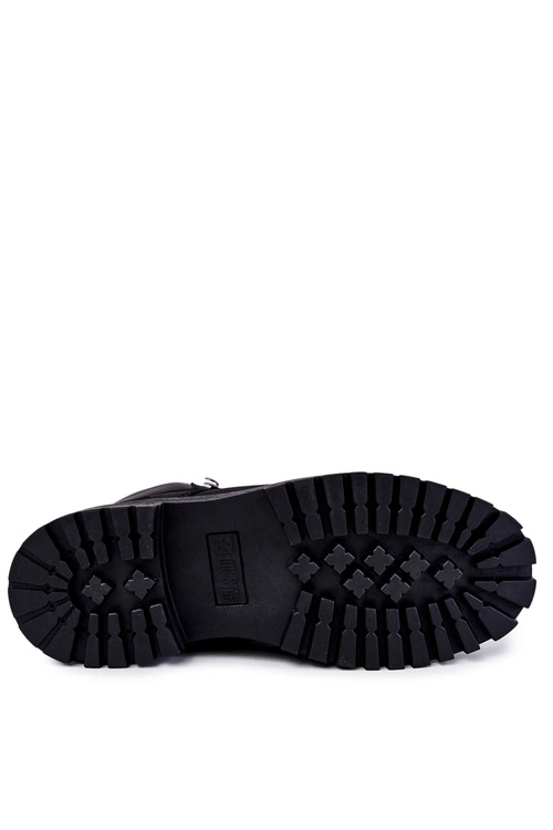 Męskie Botki Trapery Memory Foam Big Star KK174209 Czarne