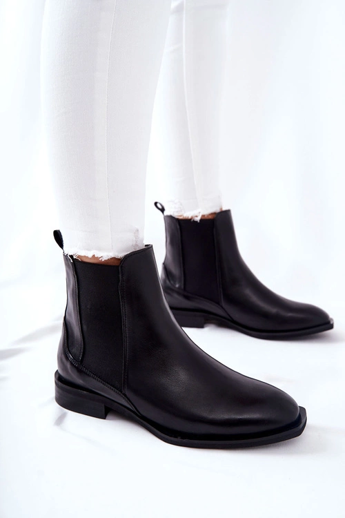 Skórzane Sztyblety Laura Messi Czarne 2353