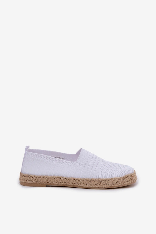 Damskie Espadryle Z Plecionką Vinceza 13624 Białe