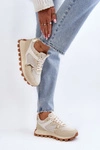 Sneakersy Buty Sportowe Damskie Beżowe Ralita