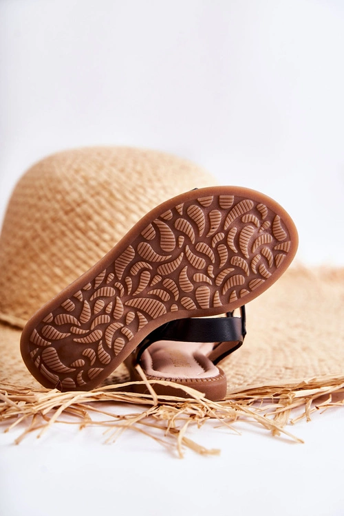 Dziecięce Sandały Na Rzepy Czarne Layra