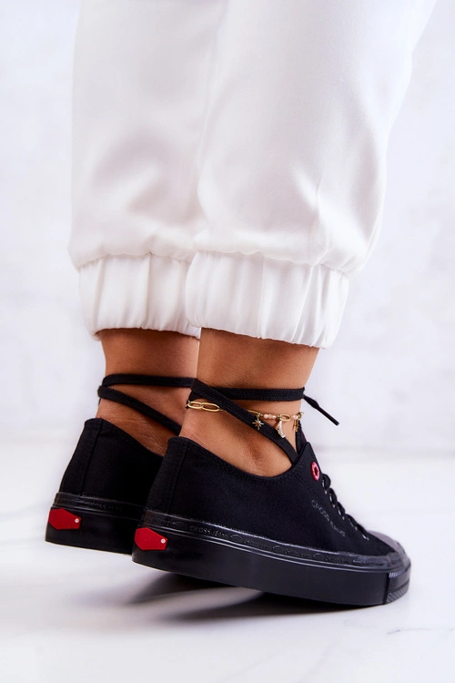 Klasyczne Trampki Cross Jeans JJ2R4019C Czarne