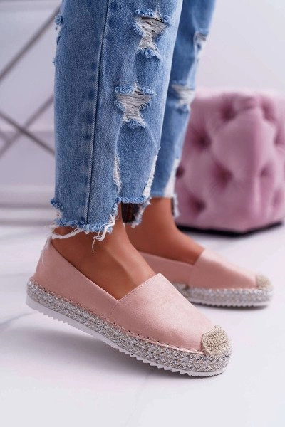 Espadryle Damskie Różowe Carian