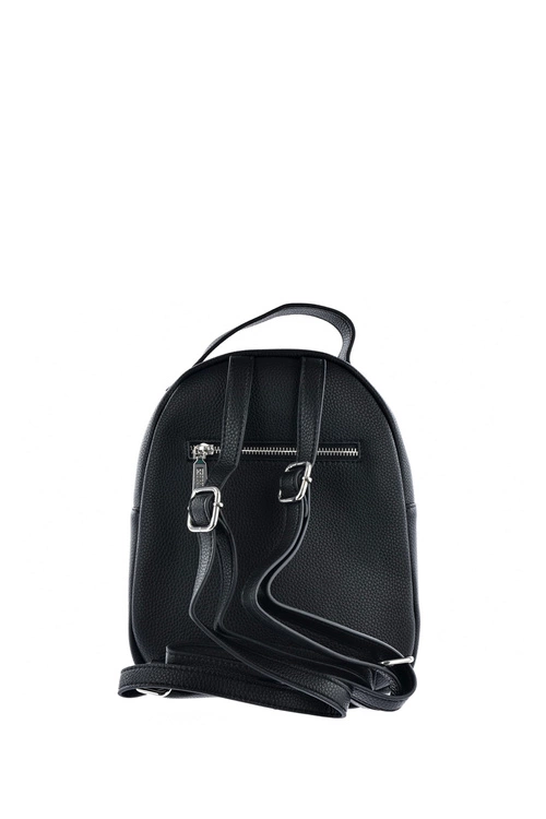 Pikowany Skórzany Plecak Big Star KK574059 Czarny