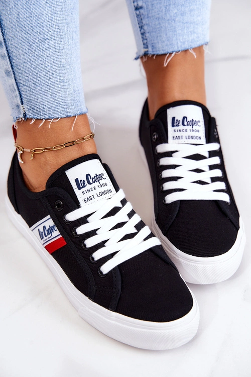 Tenisówki Trampki Lee Cooper LCW-22-31-0832L Czarne