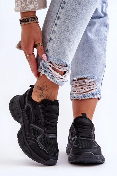 Damskie Buty Sportowe Czarne Contiro