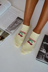 Skarpetki Stopki Damskie CHERRIES Żółte