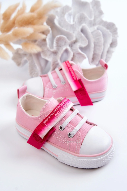 Dziecięce Niskie Trampki BIG STAR JJ374078 Różowe