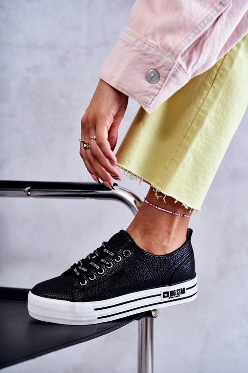 Niskie Damskie Trampki Big Star KK274015 Czarne