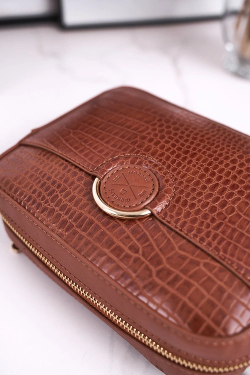 Mała Torebka Damska Listonoszka MONNARI BAG7480-017 Karmelowa