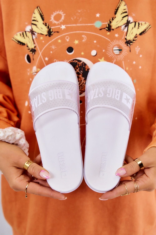 Klapki Damskie Big Star JJ274642 Białe