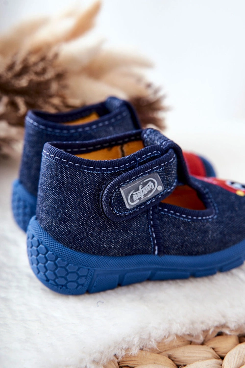 Buty Papcie Befado Samochodzik 531P099 Granatowe