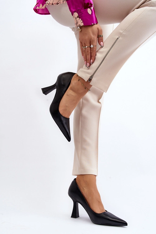 Klasyczne Szpilki W Szpic Czarne Delimena