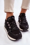 Damskie Modne Buty Sportowe Big Star KK274110 Czarne