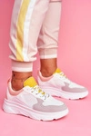 Sportowe Damskie Buty Różowo Białe Fresno