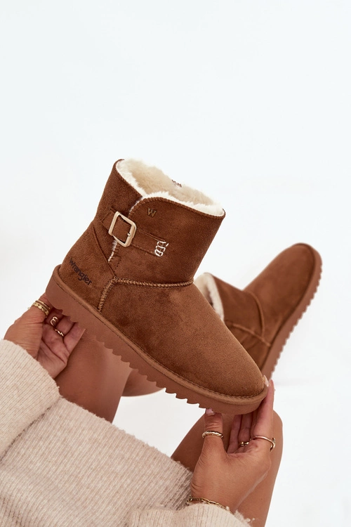 Śniegowce Damskie Z Klamrą Wrangler 20253091.37B Camel