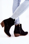 Damskie Botki W Szpic Lewski Shoes 3236 Czarne