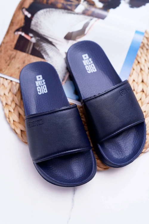 Klapki Damskie Big Star Granatowe AA274A167