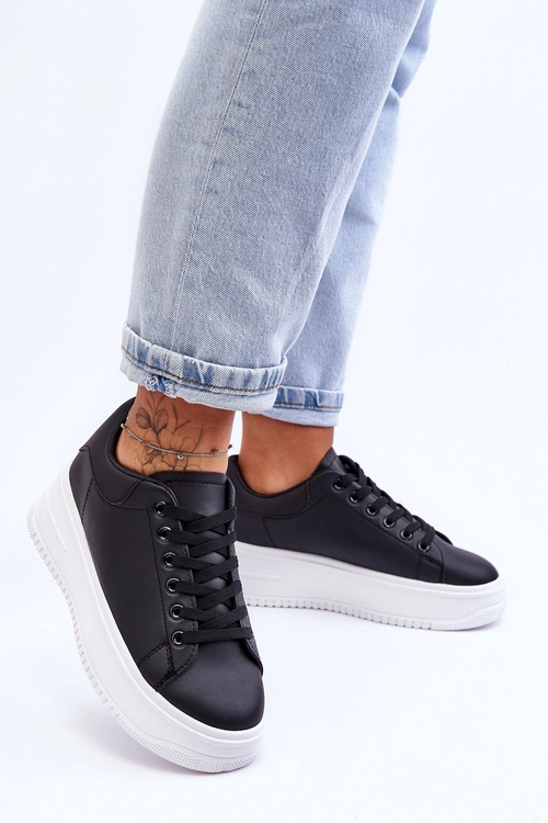 Damskie Klasyczne Buty Sportowe Czarno-Białe Night Trip