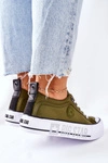 Tenisówki Na Platformie BIG STAR II274024 Khaki
