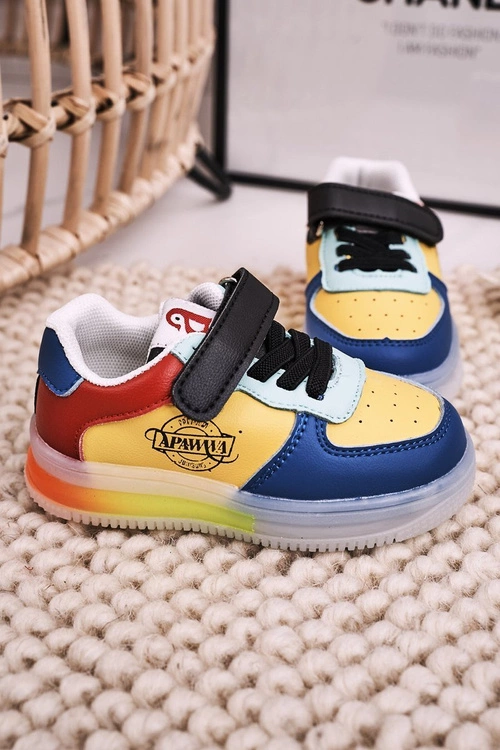 Dziecięce Sportowe Buty Ze Świecącą Podeszwą LED Wielokolorowe Scooter