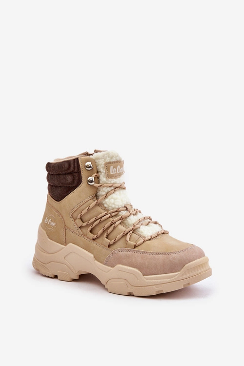 Ocieplane Trapery Damskie Lee Cooper LCJ-24-03-3059L Beżowe