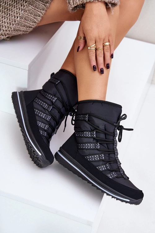 Śniegowce Damskie Progress PROGJ-20-02 Czarne