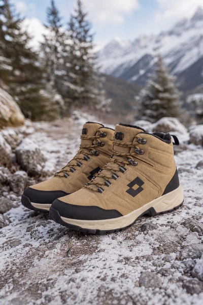 Buty Zimowe Trekkingowe Męskie Ocieplane LOTTO 2401210U KETCHAM Brązowe