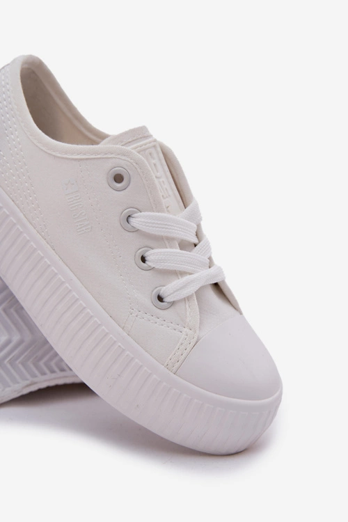 Trampki Dziecięce Sznurowane Big Star RR374009 Białe