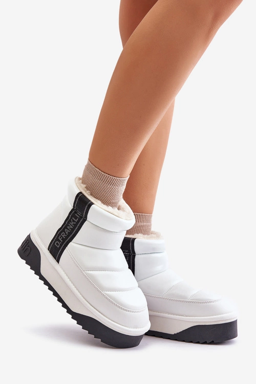 Niskie Śniegowce Na Grubej Podeszwie D.Franklin DFSH371011 Białe