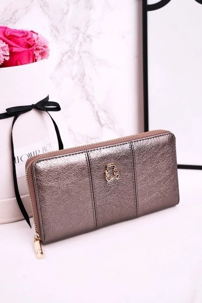 Duży Portfel Damski Lulu Castagnette Srebrny