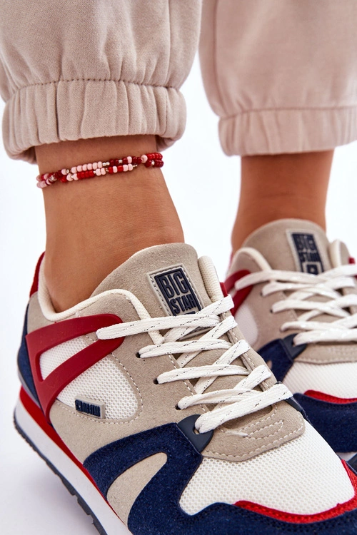 Wygodne Damskie Sneakersy Memory Foam Big Star LL274950 Czerwone