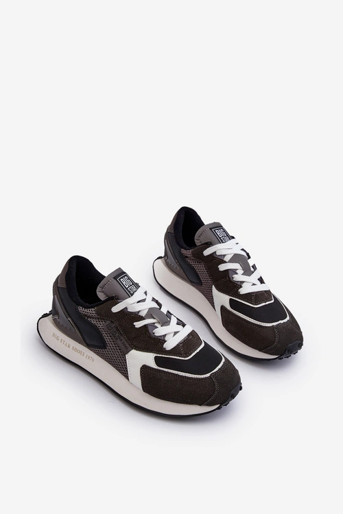 Buty Sportowe Sneakersy Męskie Memory Foam System Big Star NN174347 Czarne