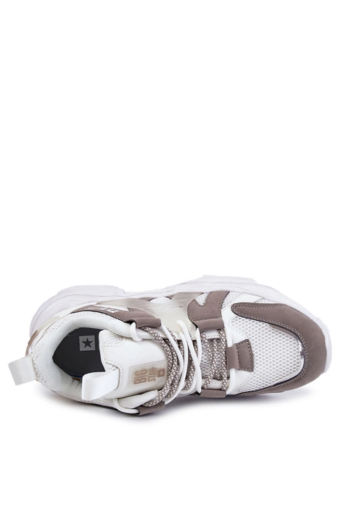 Lekkie Męskie Sportowe Buty Big Star KK174055 Białe