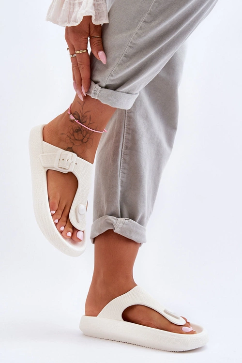 Damskie Piankowe Japonki Białe Apolla