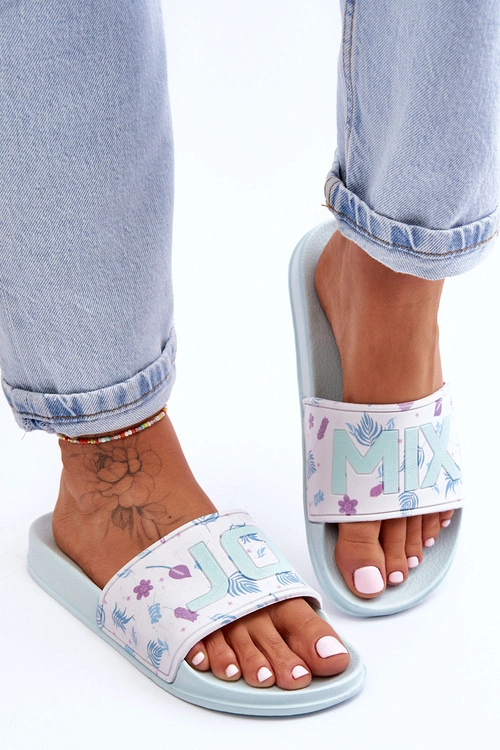 Klasyczne Damskie Klapki Jasnozielone Jomix