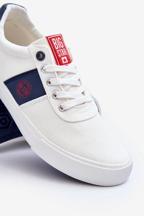 Trampki Materiałowe Męskie Big Star JJ174253 Białe