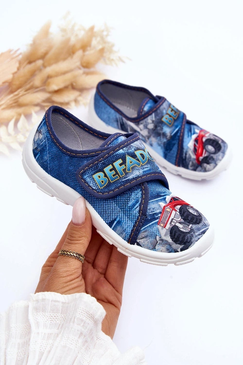 Chłopięce Papcie Befado 974X507 Niebieskie